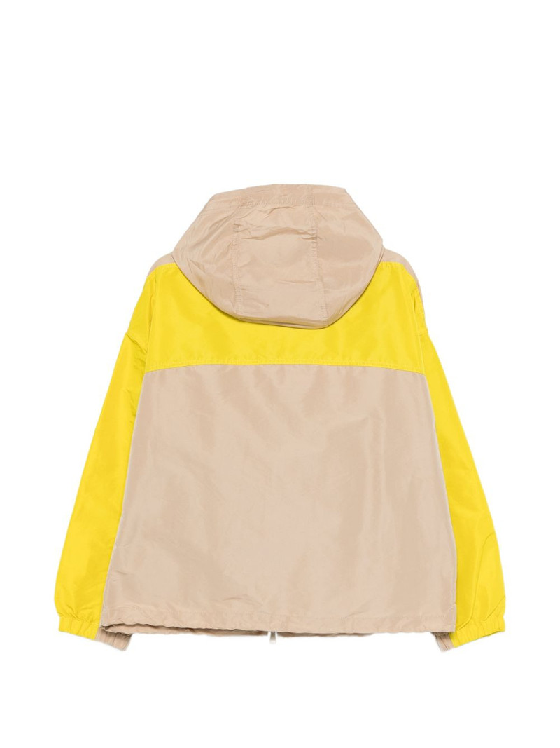 N°21 hooded colour-block jacket outlook