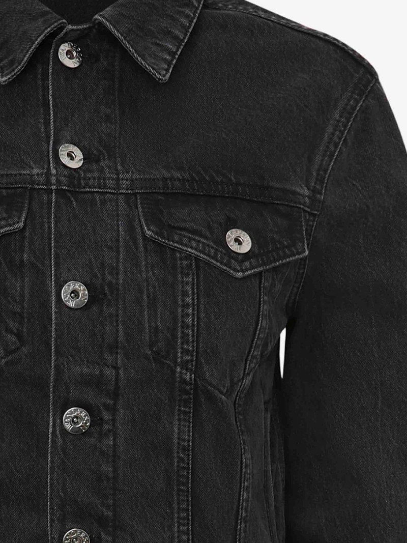 CHAIN LINK DENIM TRUCKER JACKET 5