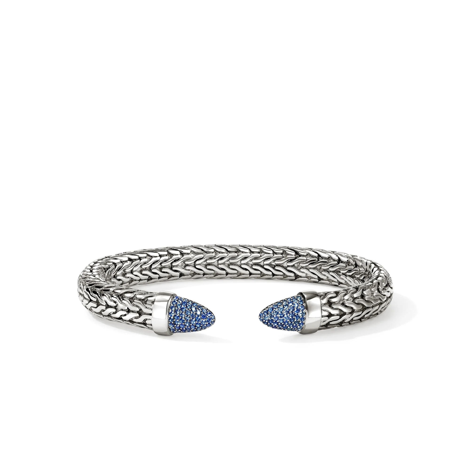 Spear 50 Flex Cuff, Sterling Silver, Blue Sapphire - 1
