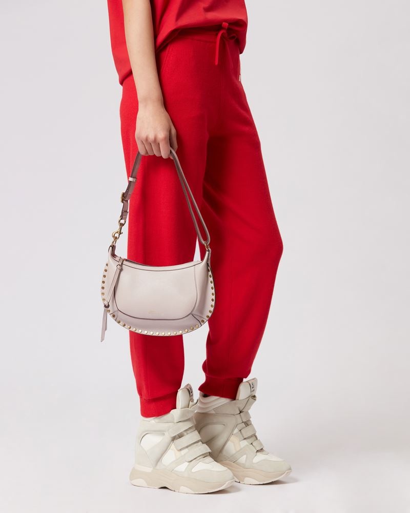 OSKAN MOON GRAINED LEATHER SHOUDER BAG - 4