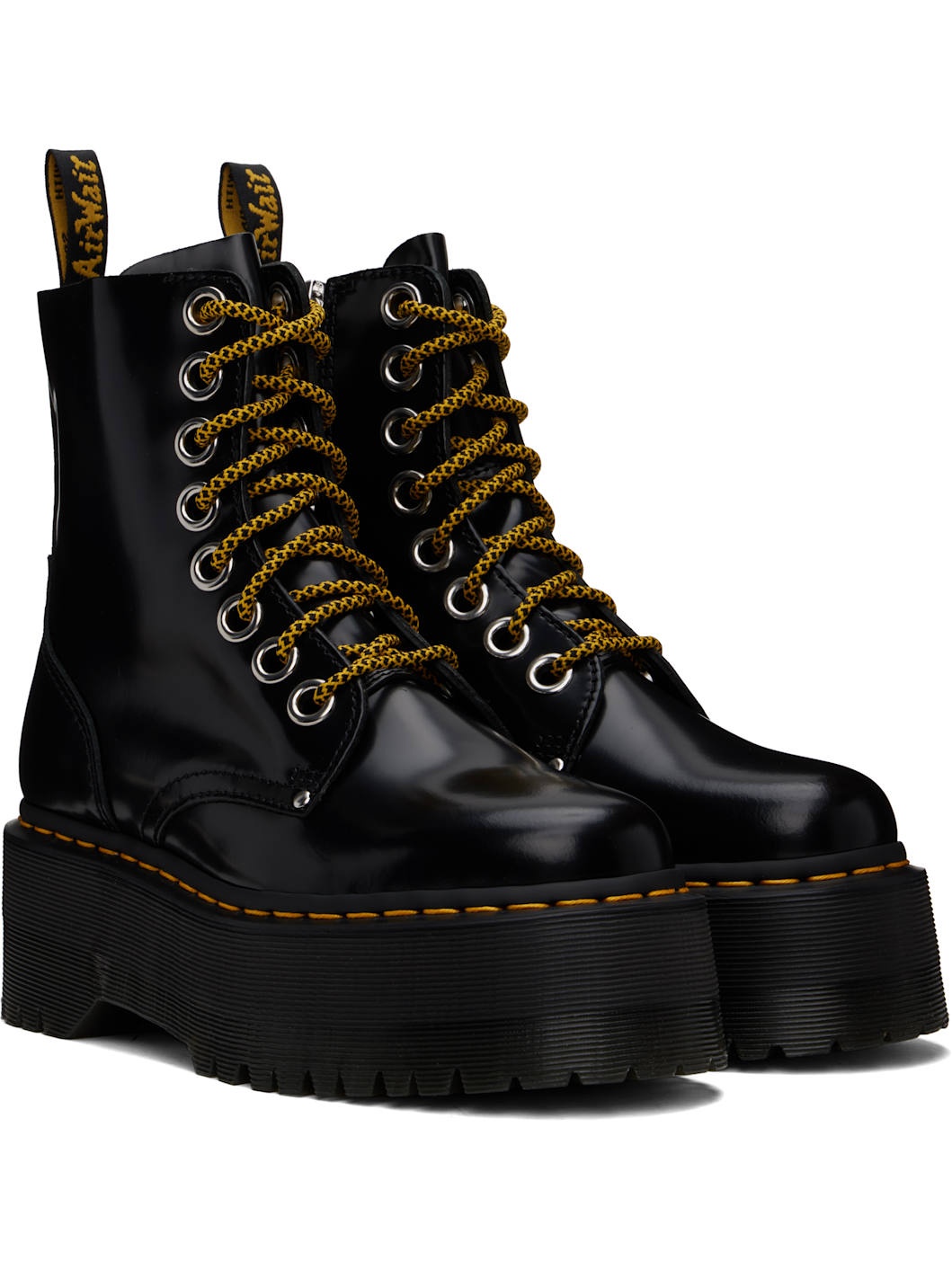 Black Jadon Max Platform Boots - 4