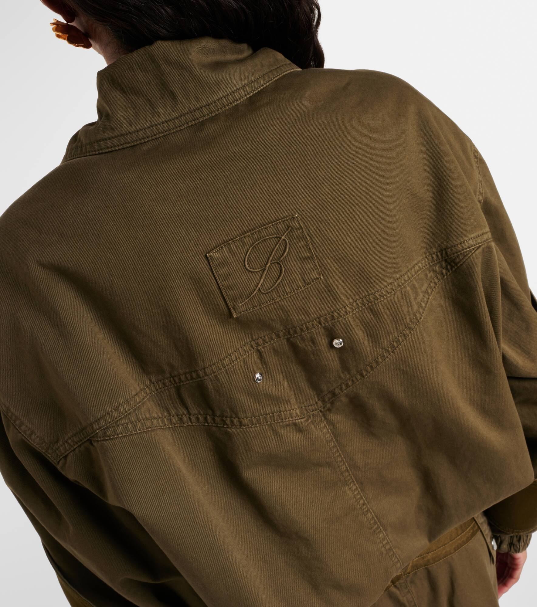 Denim bomber jacket - 5