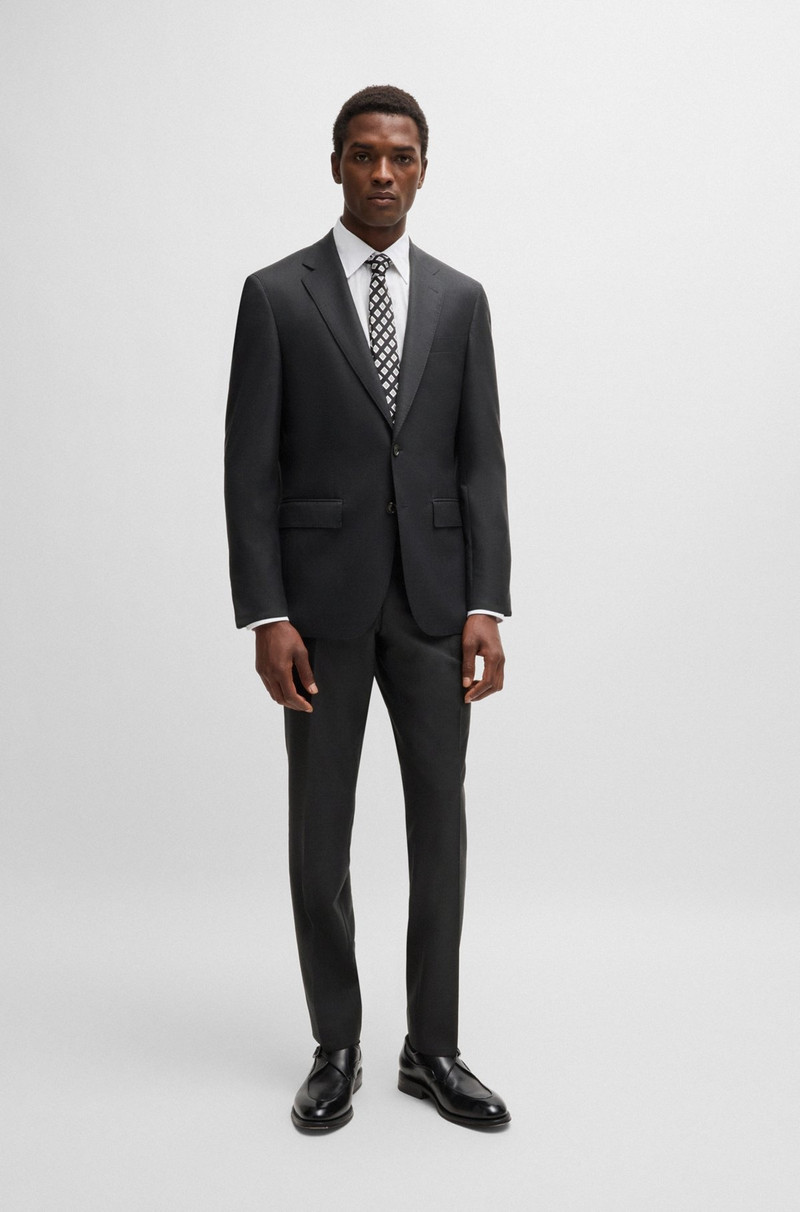 SLIM-FIT SUIT IN CHECKED WOOL 1