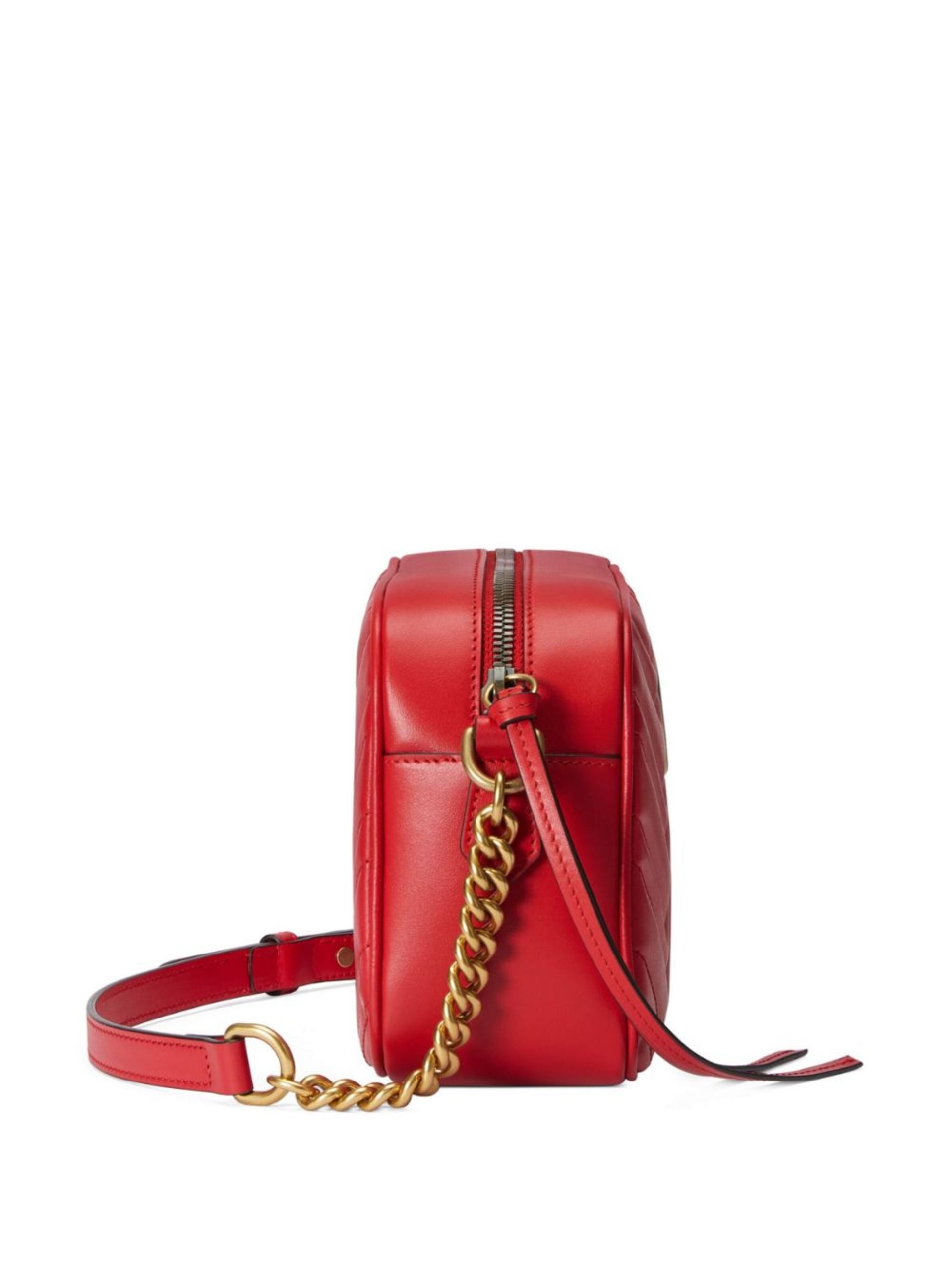 Red GG Marmont Matelassé Shoulder Bag - 4