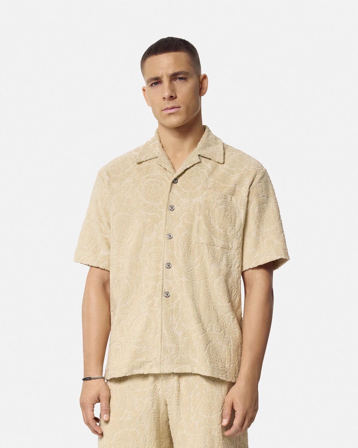 Barocco Jacquard Towel Shirt - 4