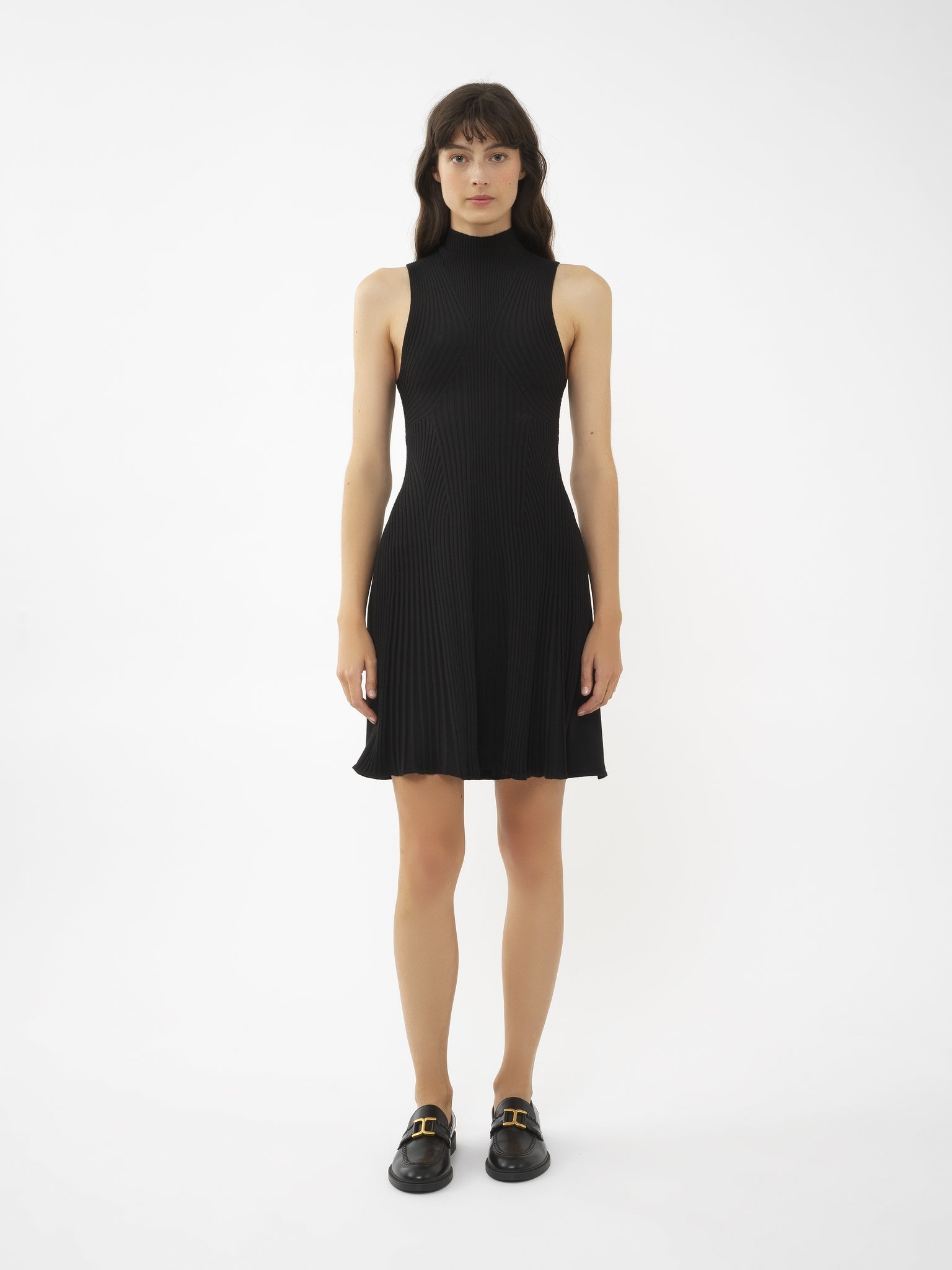 MOCK-NECK MINI DRESS - 3