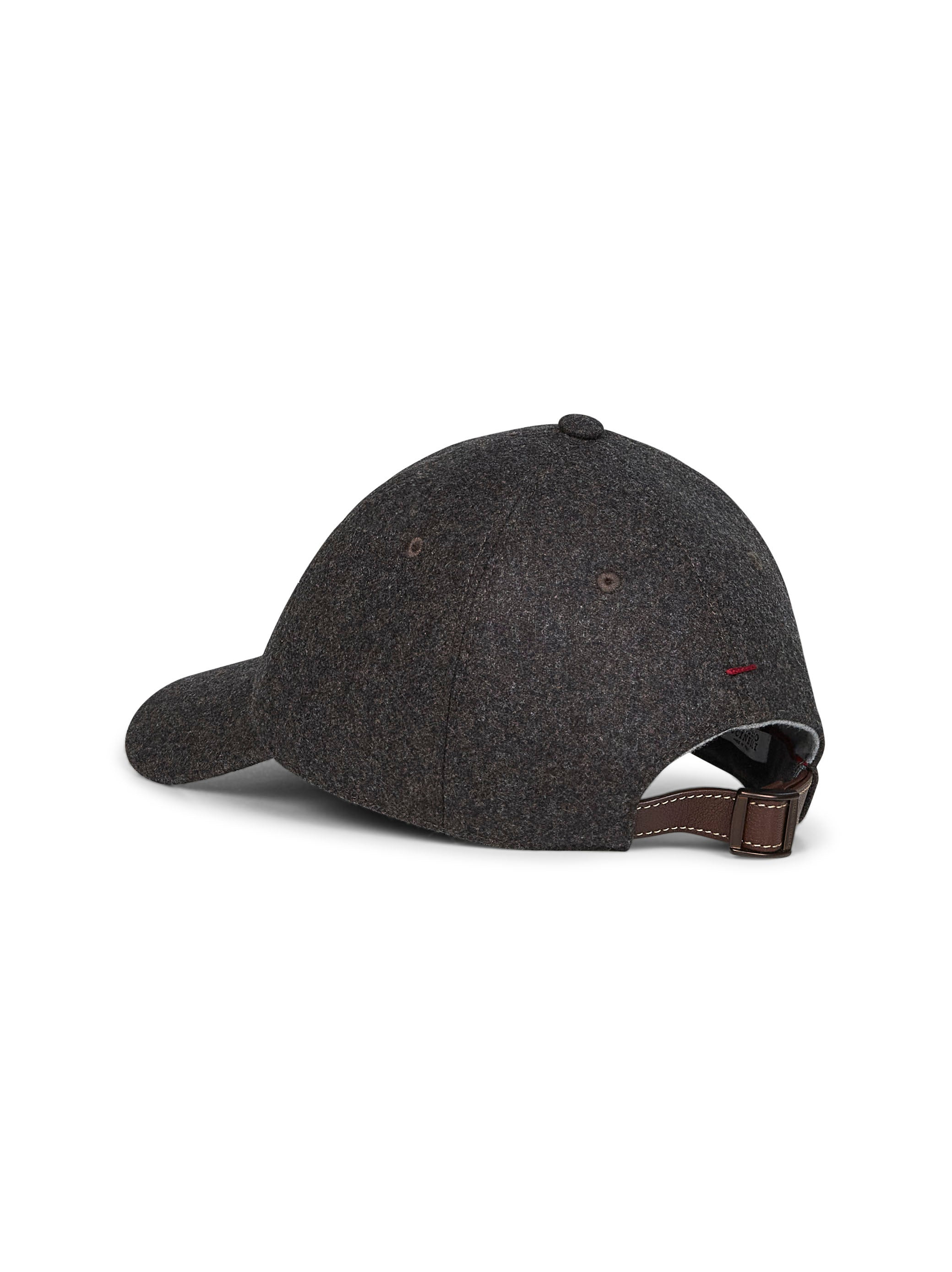 Brown flannel embroidered Baseball cap - 3