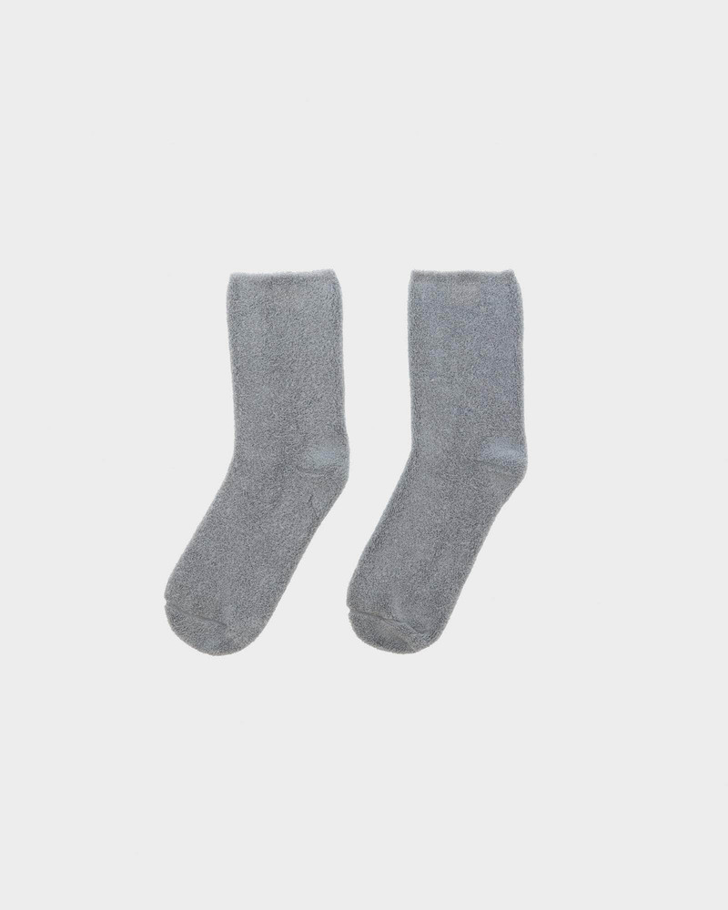 Buckle Overankle Socks - Textured Organic Cotton 5