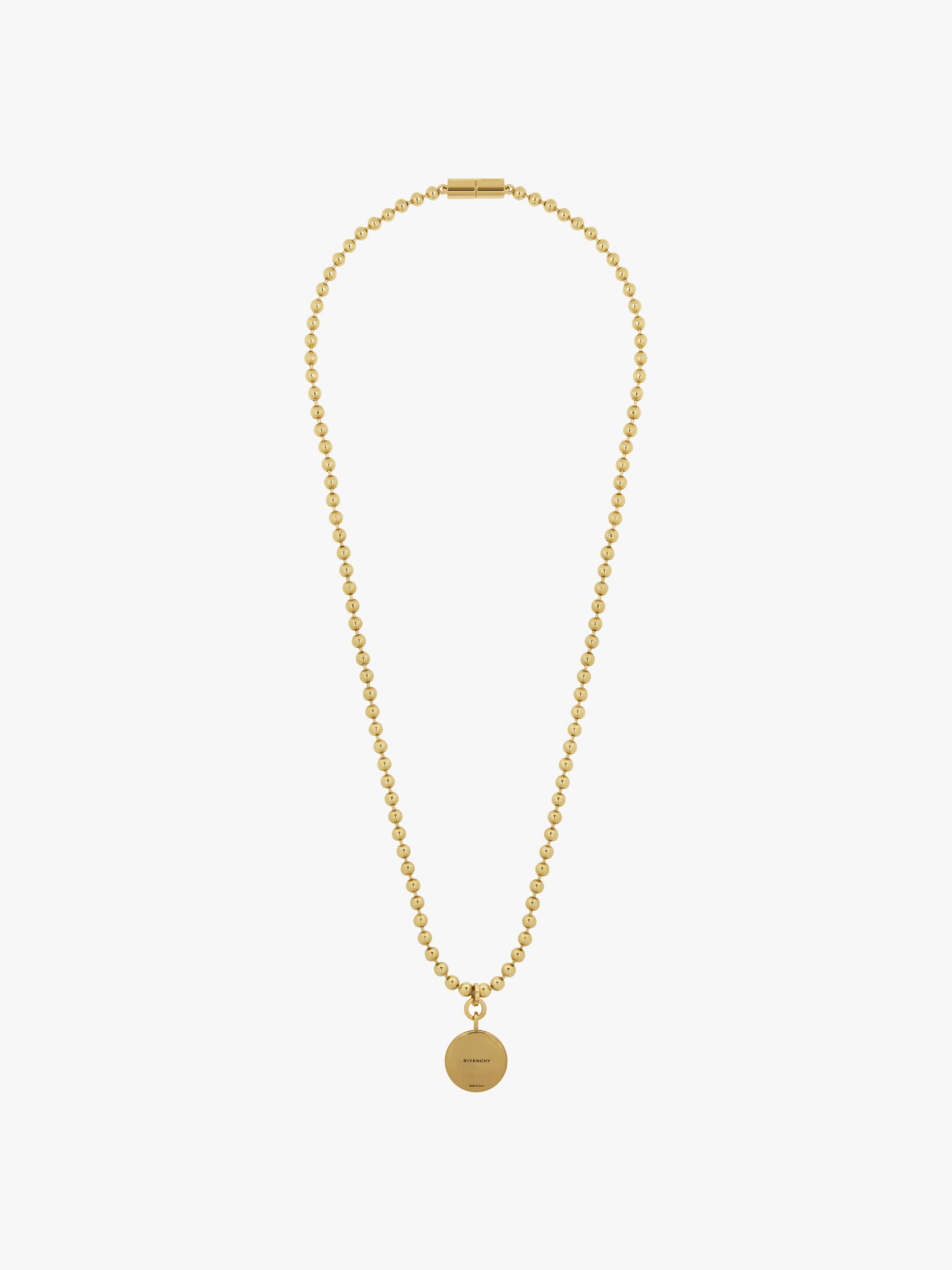 DOG TAG EFFECT PENDANT NECKLACE - 2