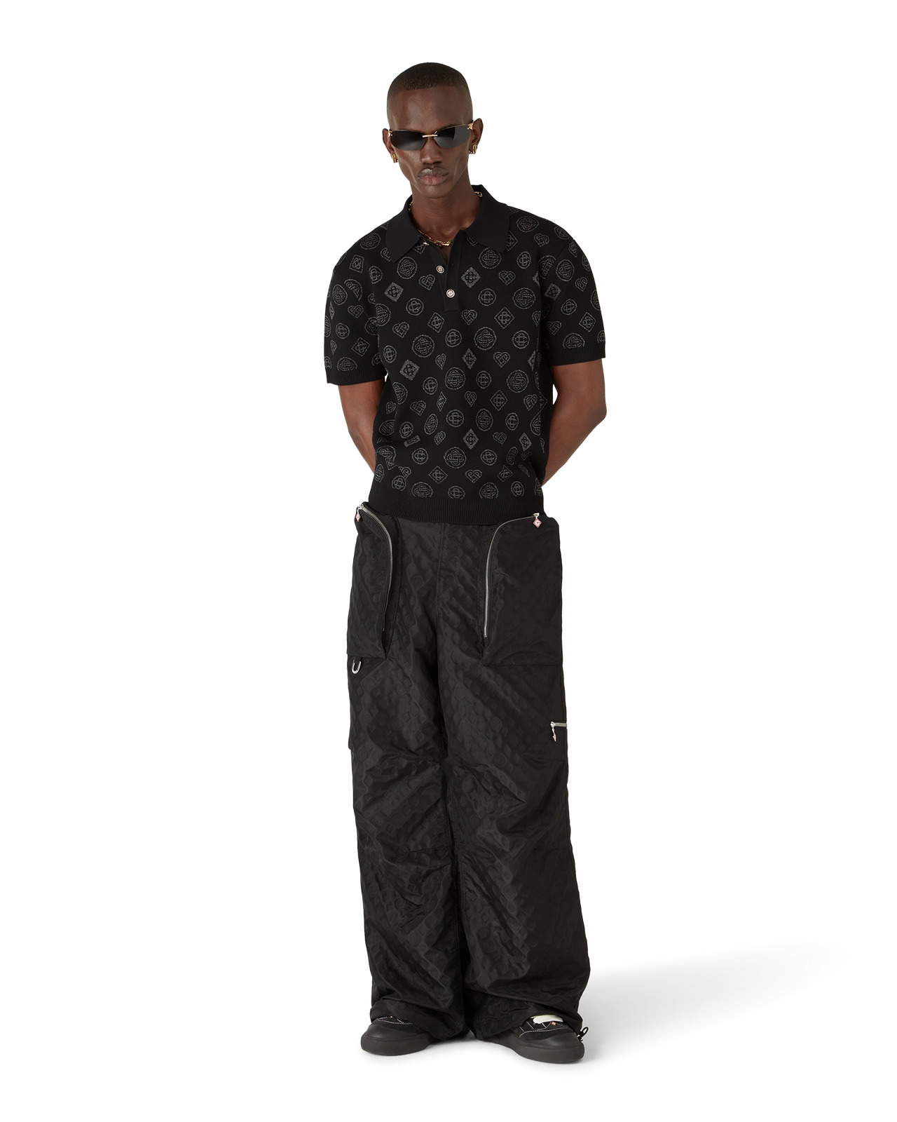Nylon Jacquard Cargo Trousers | Casablanca Paris - 2