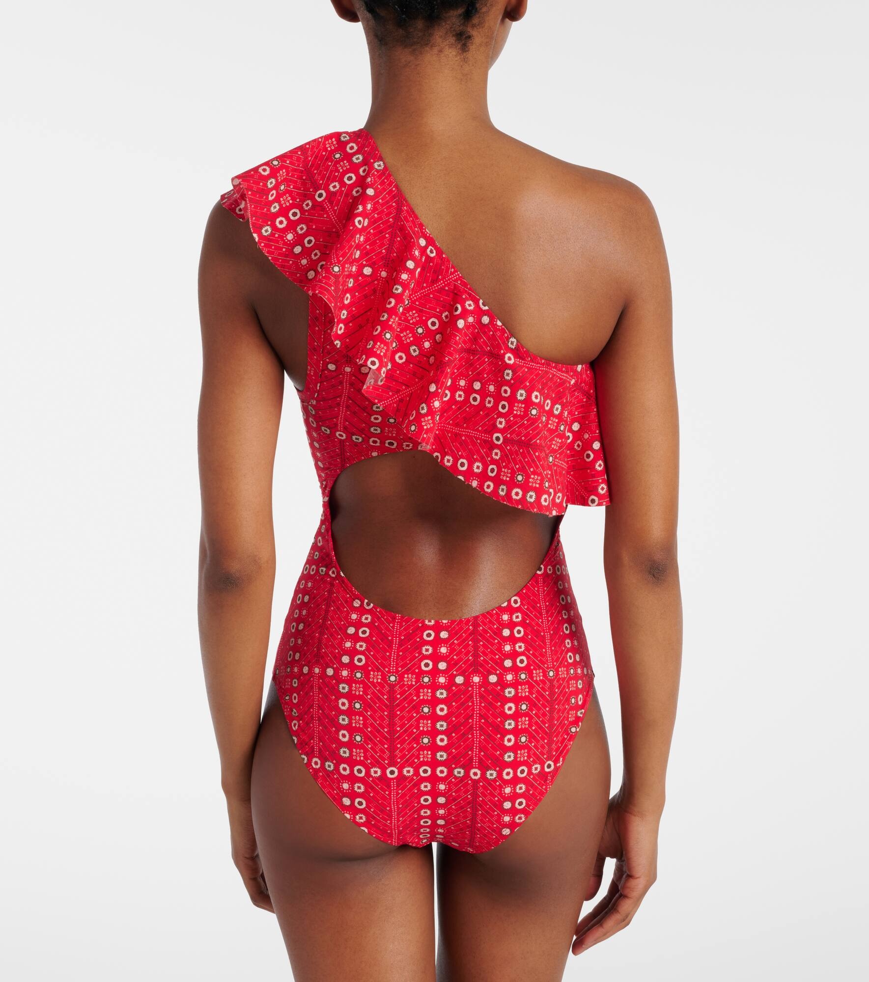 Sicilya ruffled printed swimsuit - 3