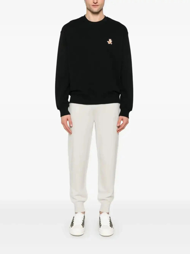 Maison Kitsuné Speedy Fox-appliqué sweatshirt outlook