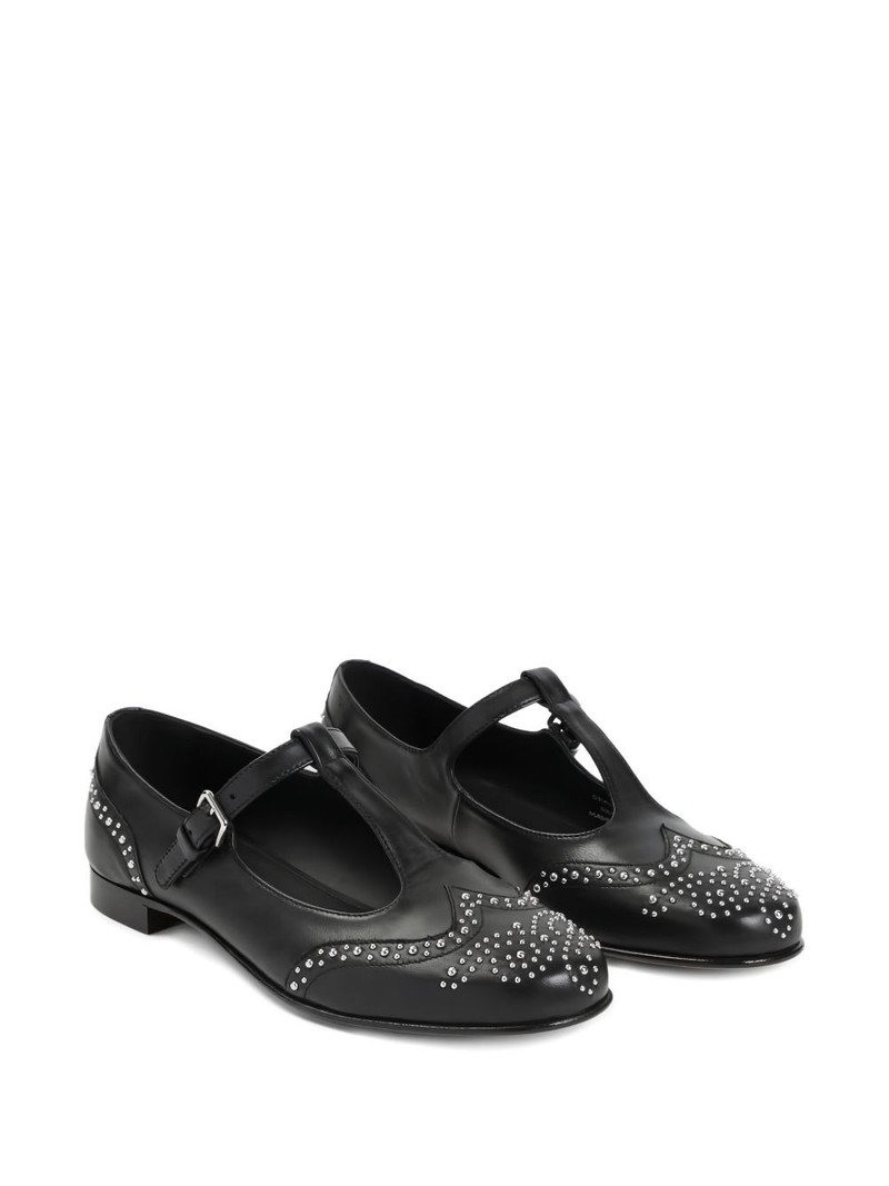 Church's T-bar studded flat pumps outlook