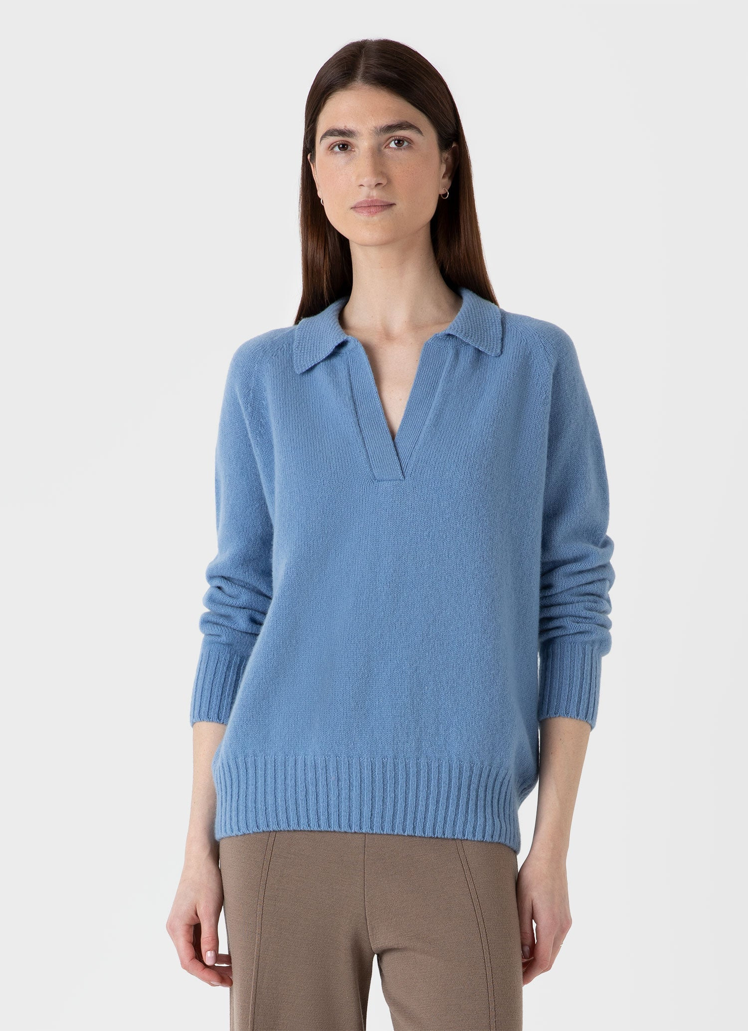 Lambswool Polo Jumper - 1