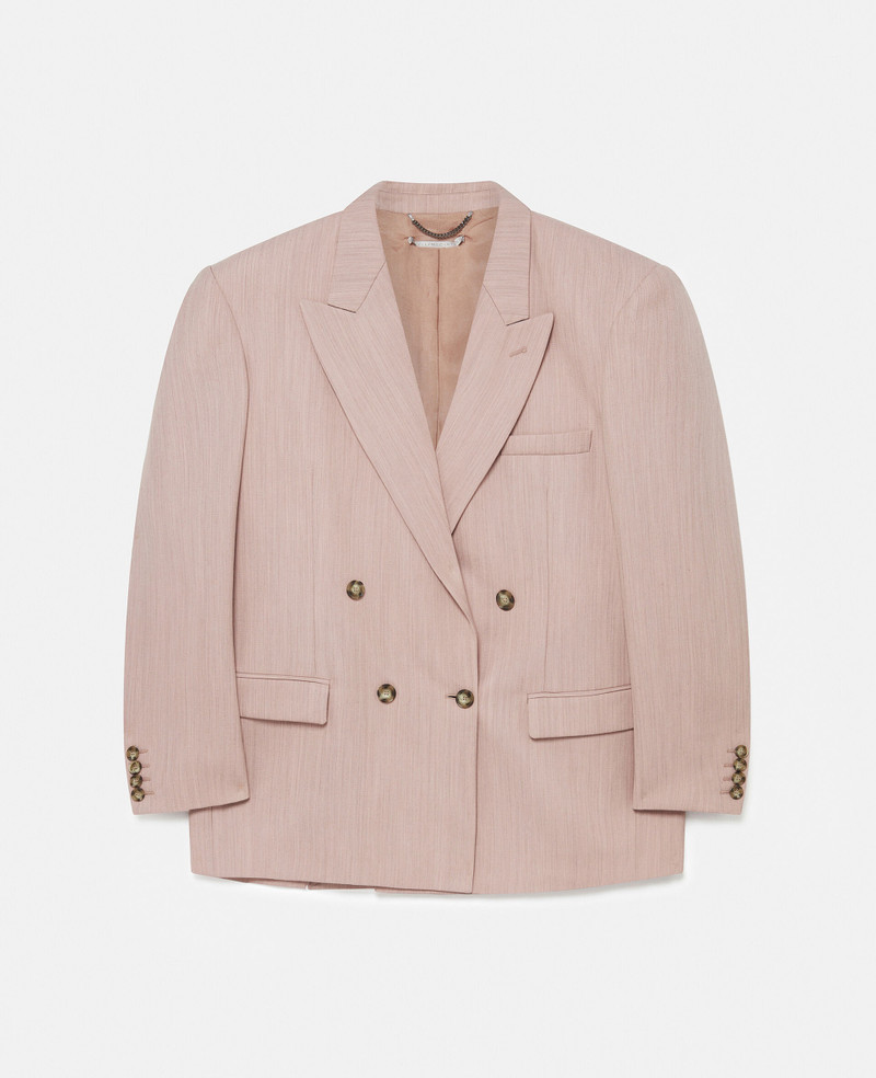 Oversized Double-Breasted Blazer - 1