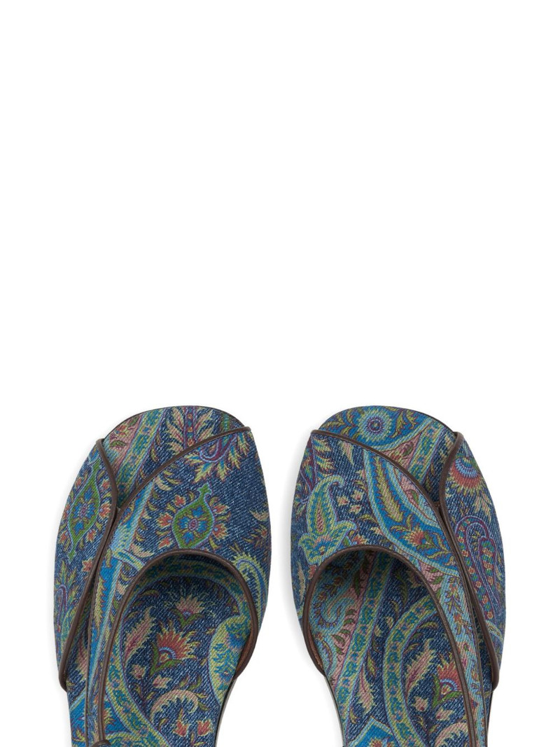 paisley flat sandals 3