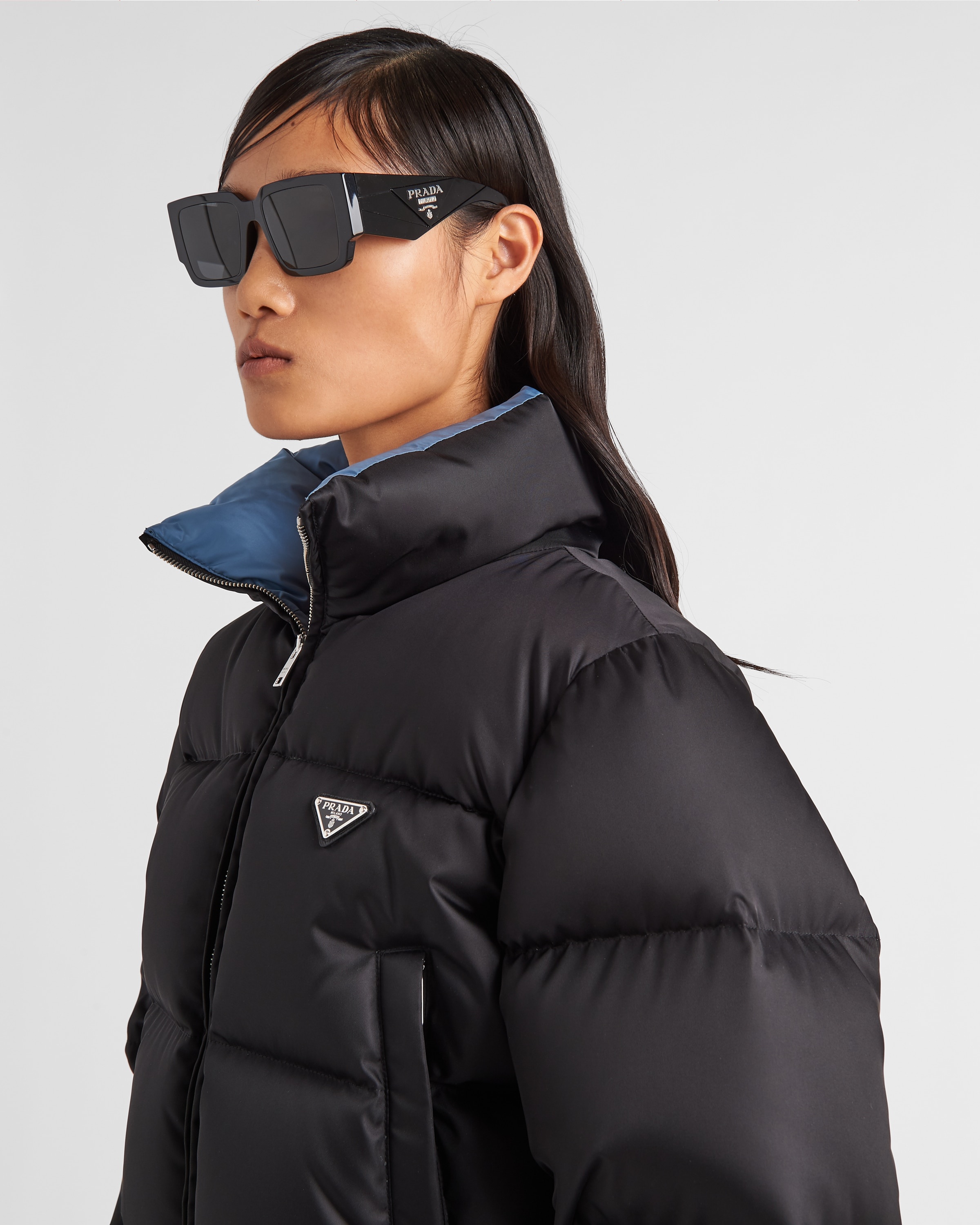 Re-Nylon cropped down jacket - 4