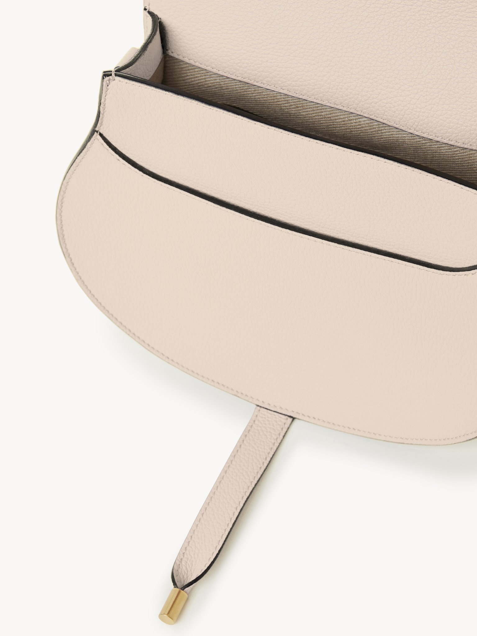 MARCIE SADDLE BAG IN GRAINED LEATHER - 3