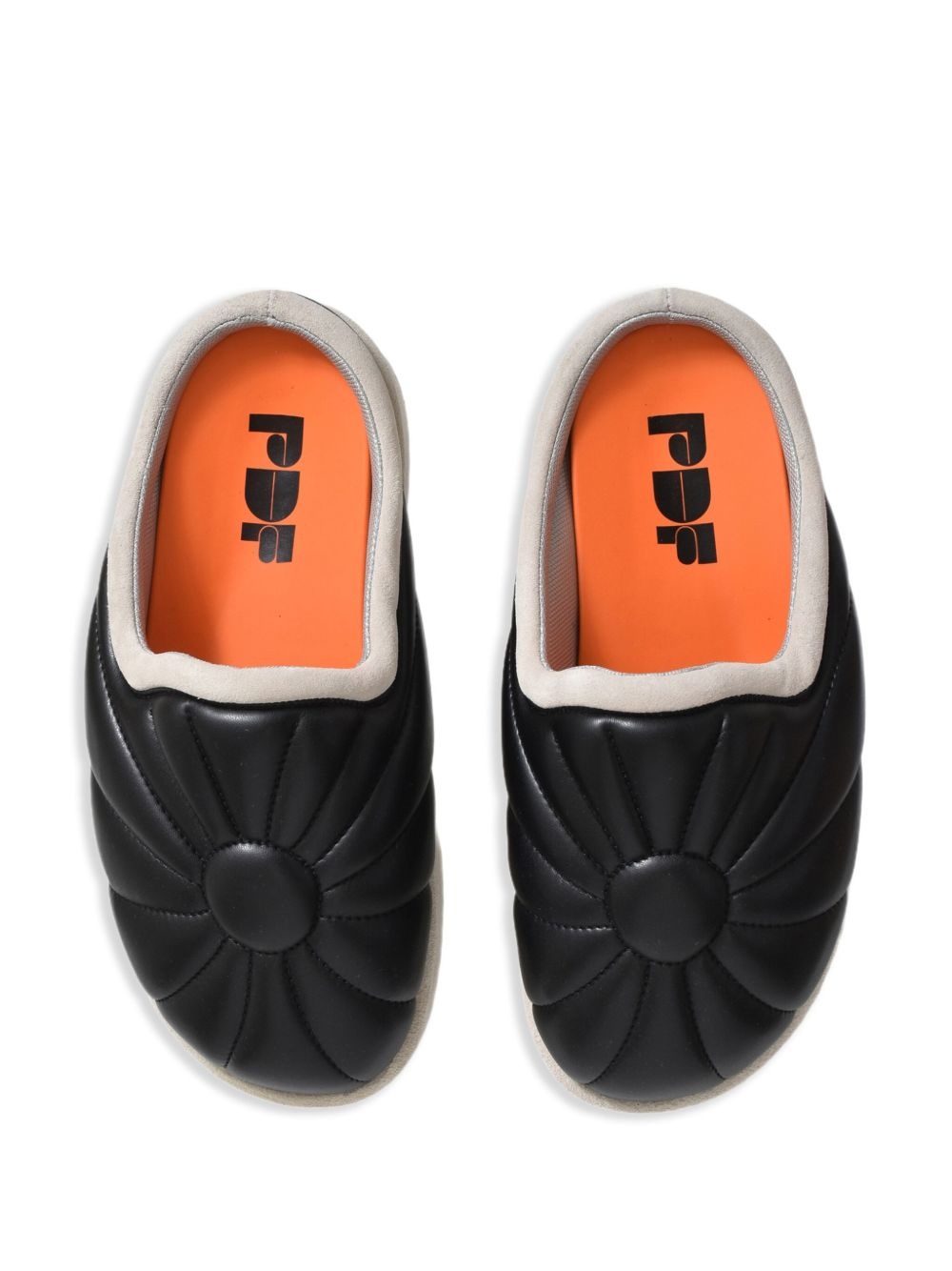embroidery leather slippers - 5