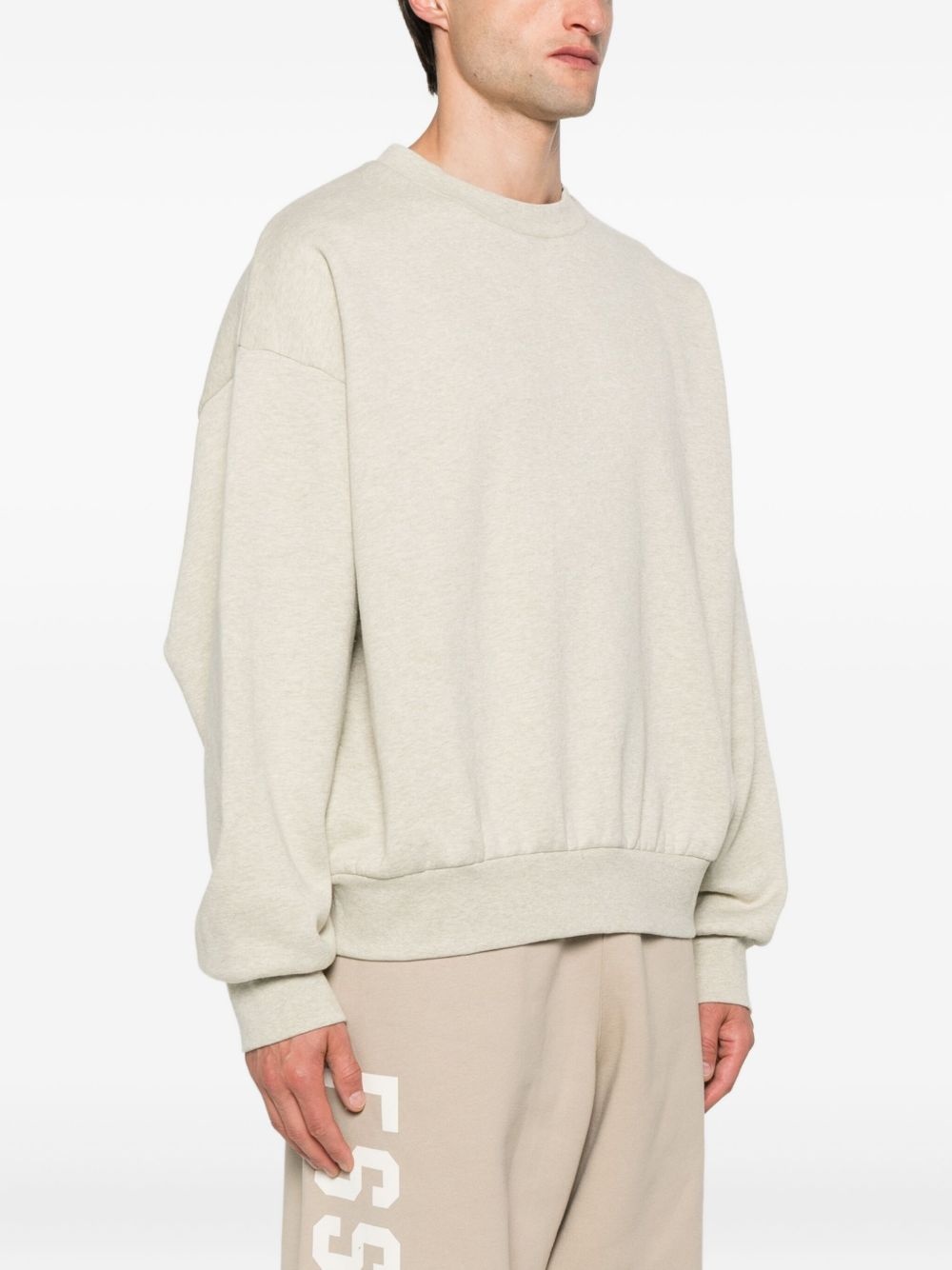 crew-neck cotton sweatshirt - 3