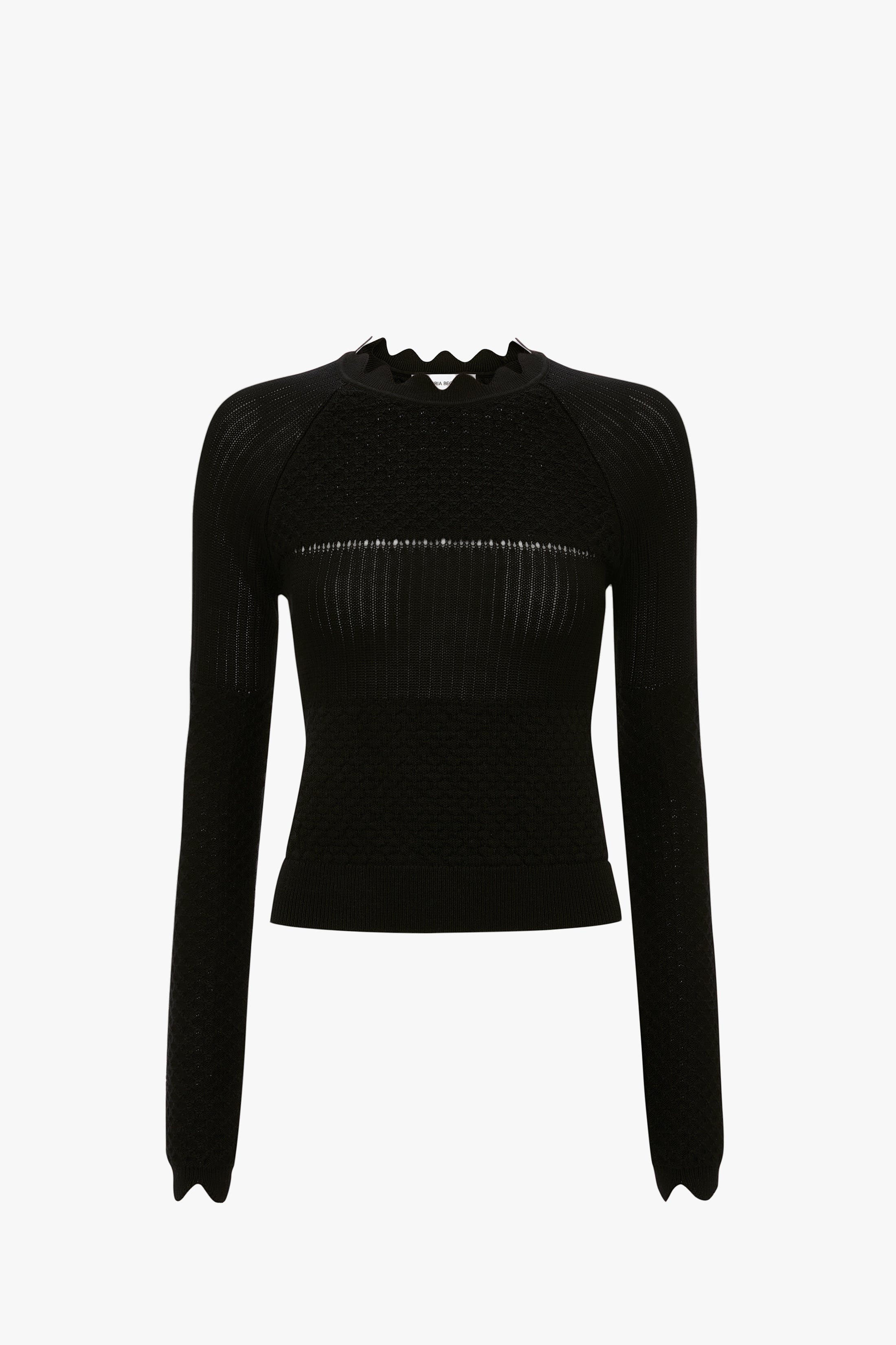 Long Sleeve Jumper In Black - 1