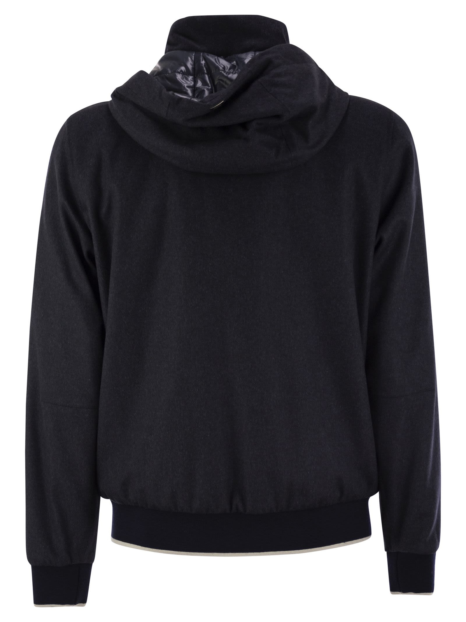 Herno Men Cashmere And Silk Resort Bomber Jacket - 2