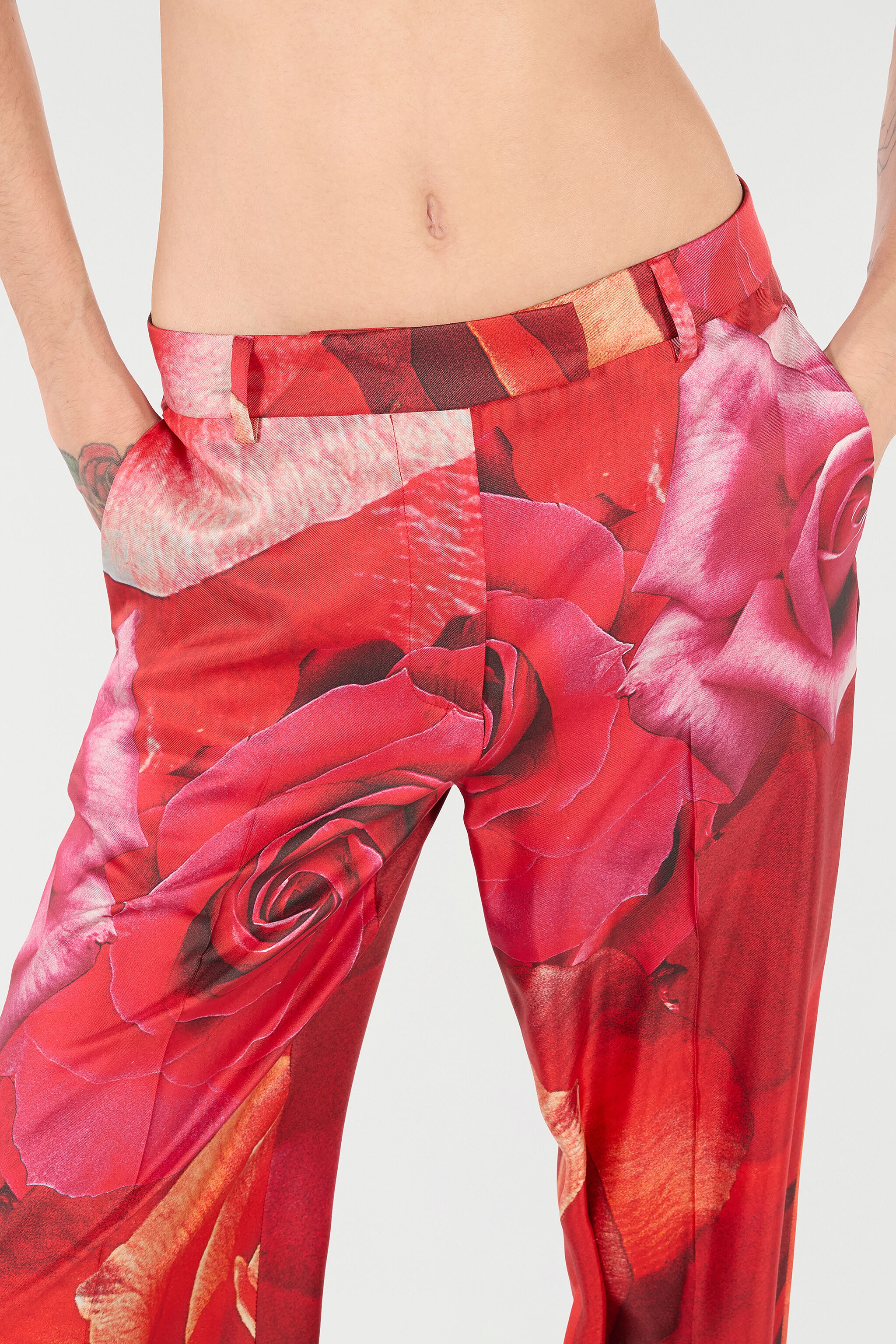 Rose-Print Pants - 6