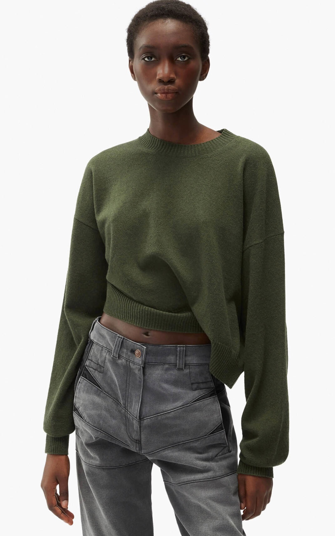 Draped merino wool jumper - 2