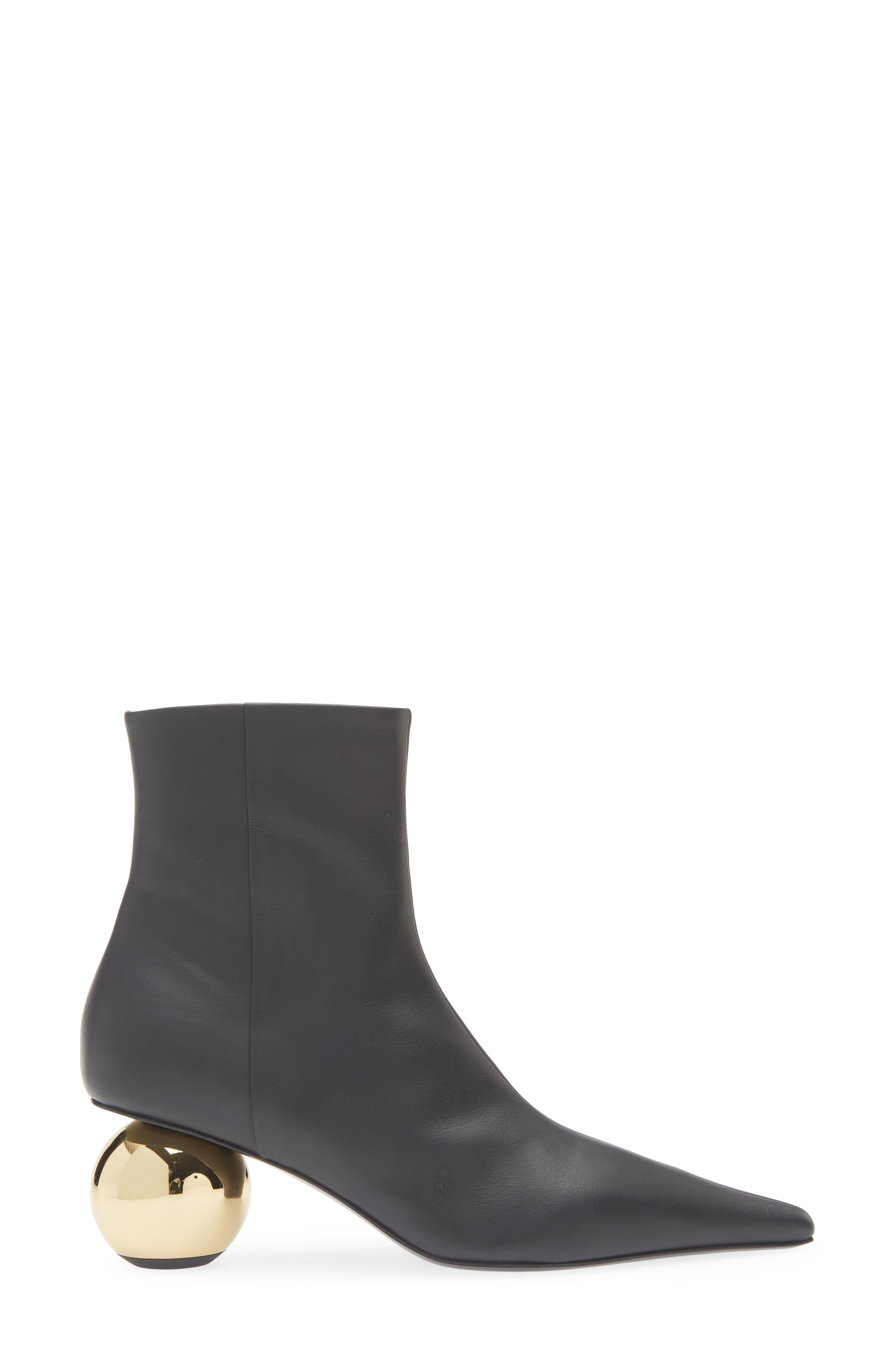 Marni Orb Pointed Toe Bootie in Black at Nordstrom - 3