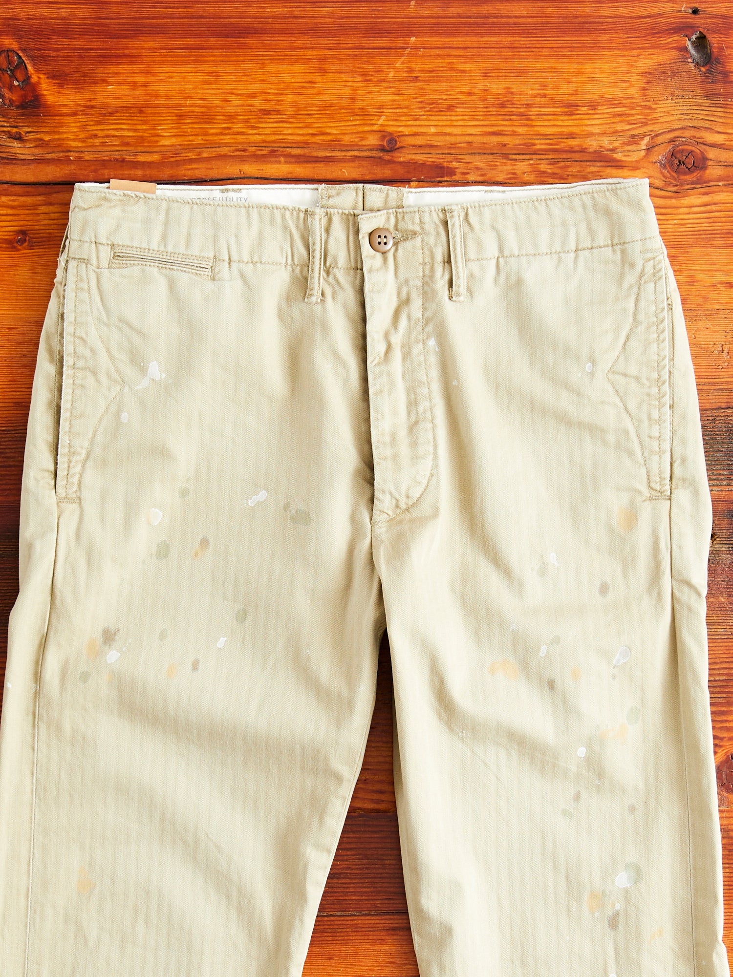 Officer Chino Pants in Vintage Khaki - 3