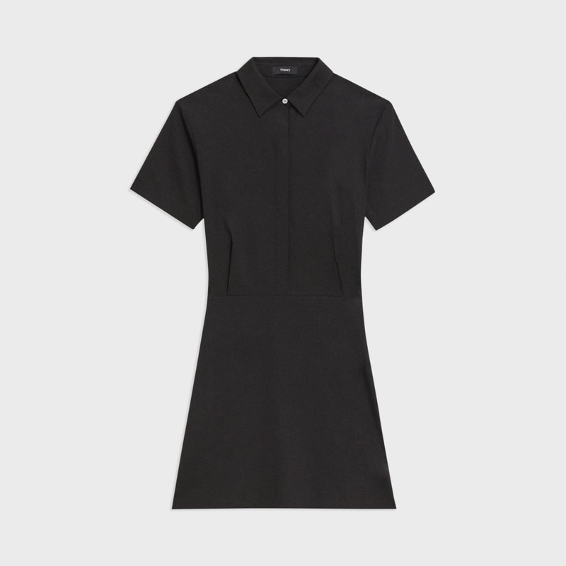 Short-Sleeve A-Line Dress in Good Linen 1