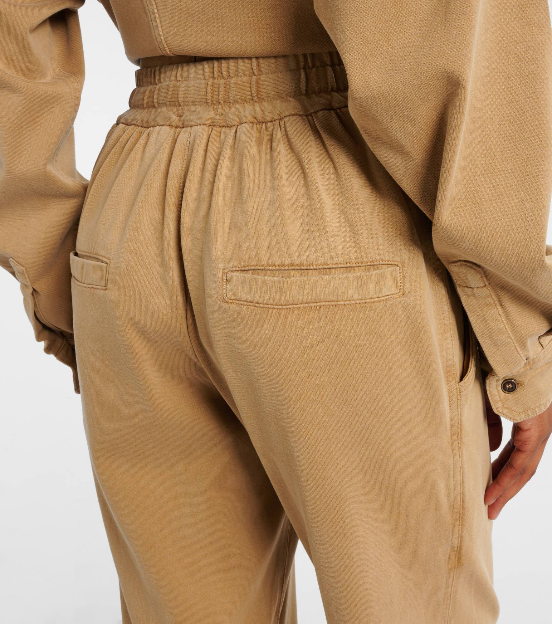 Rozene cotton jersey sweatpants - 6