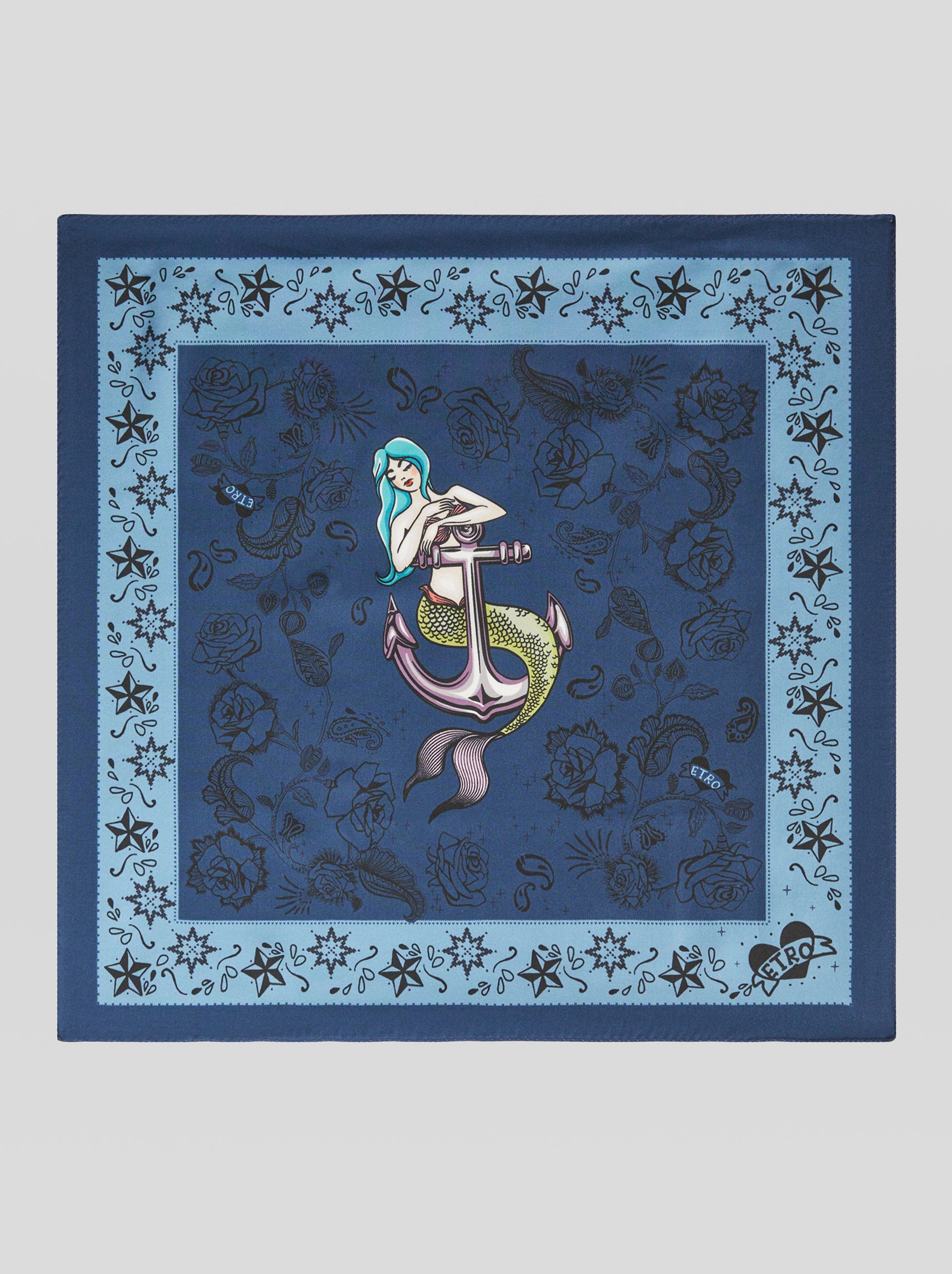 POCKET SQUARE WITH MERMAID - 1
