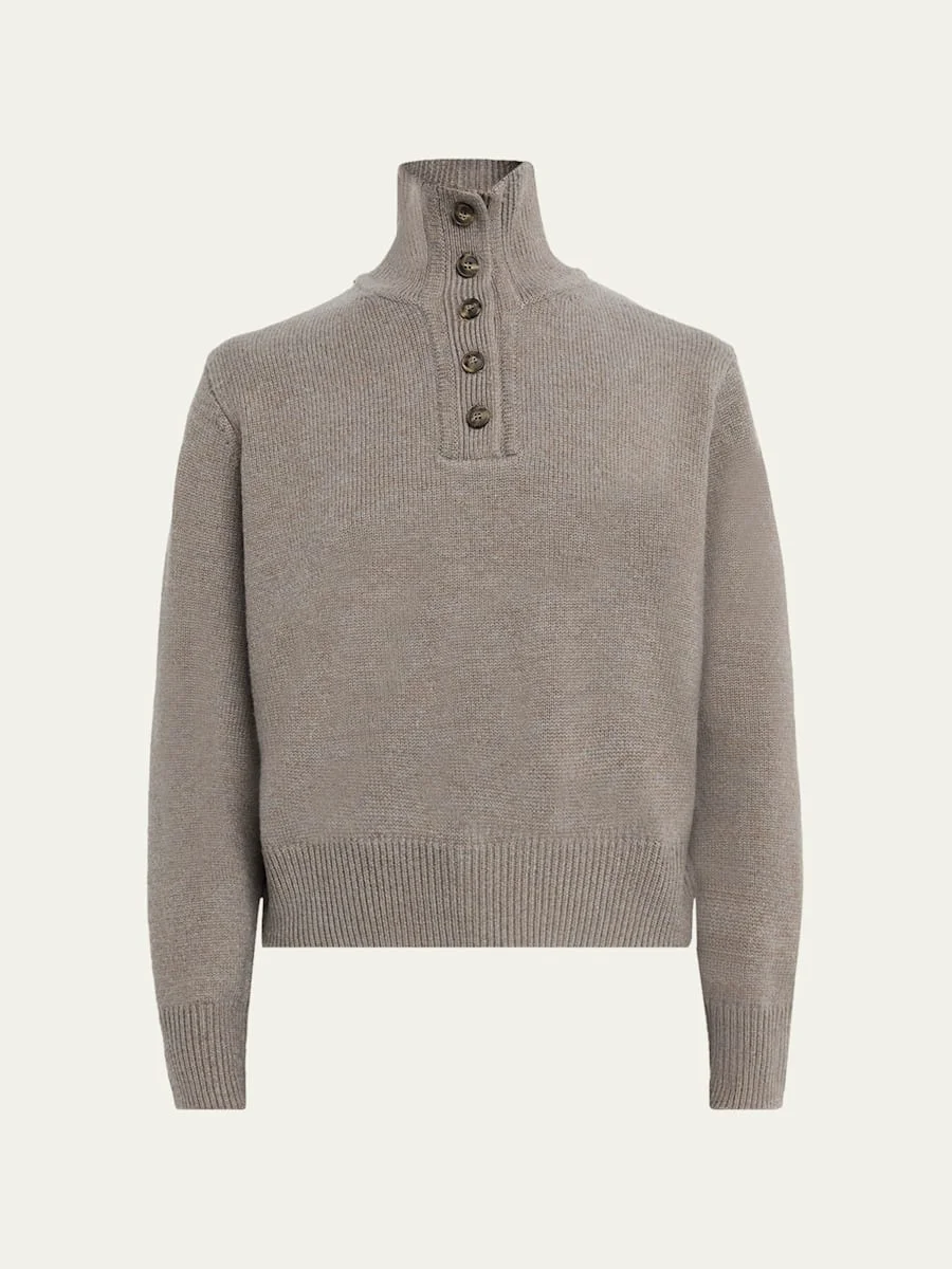 Wool Turtleneck Pullover - 1