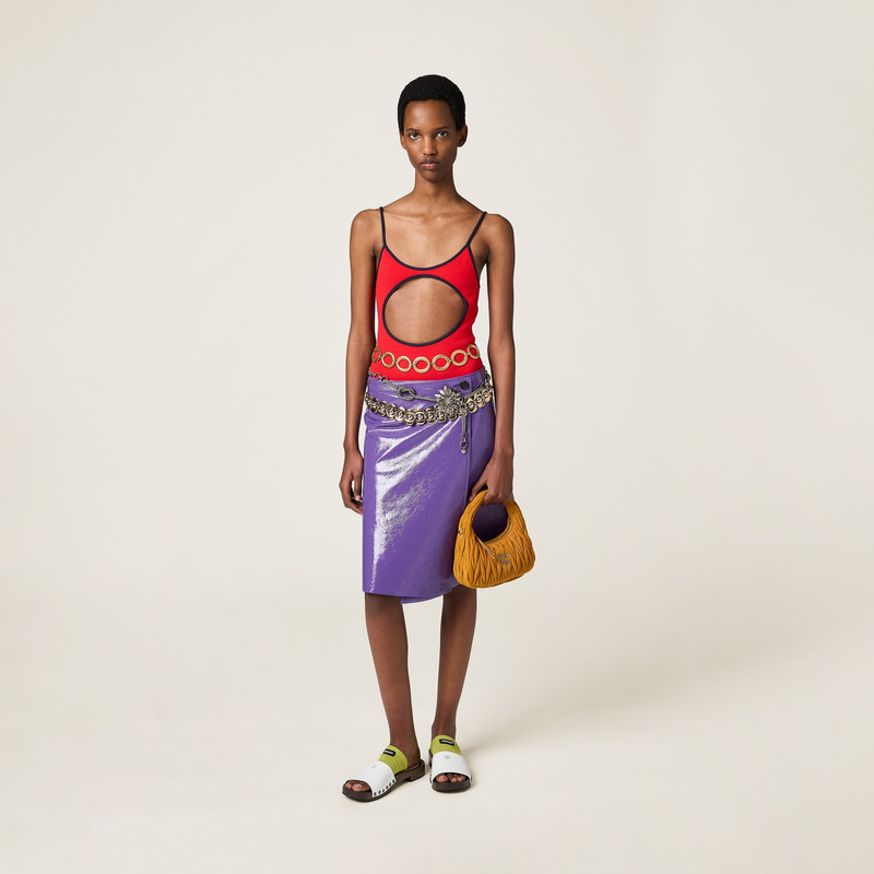 Miu Miu Naplak wraparound skirt outlook