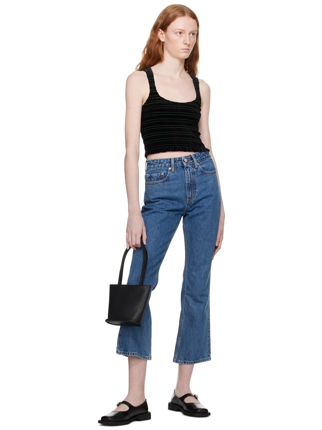 GANNI Blue Rigid Betzy Jeans | REVERSIBLE