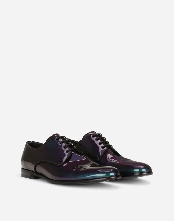 Iridescent patent leather Derby shoes - 2