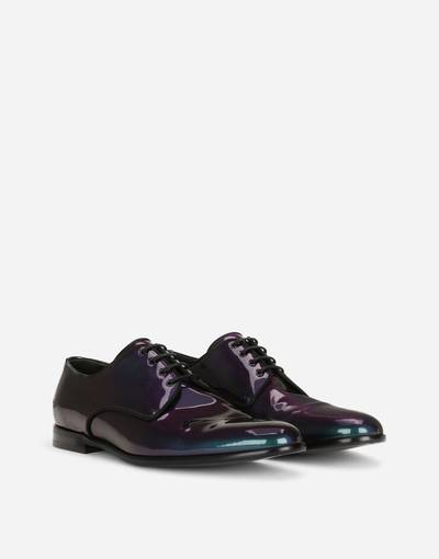 Dolce & Gabbana Iridescent patent leather Derby shoes outlook