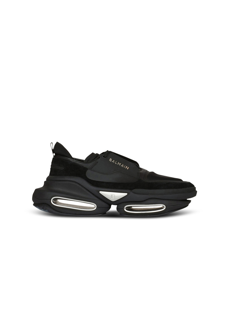 Leather, neoprene and suede B-Bold low-top sneakers 1