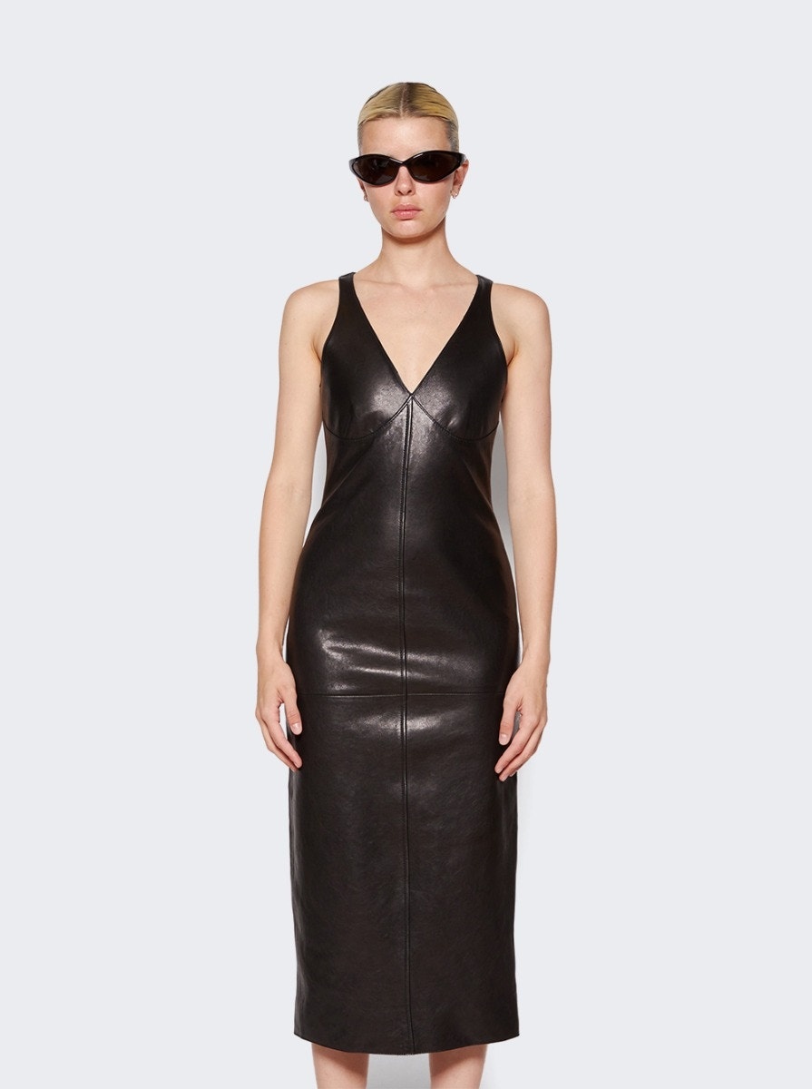 Ditka Leather Dress Black - 3