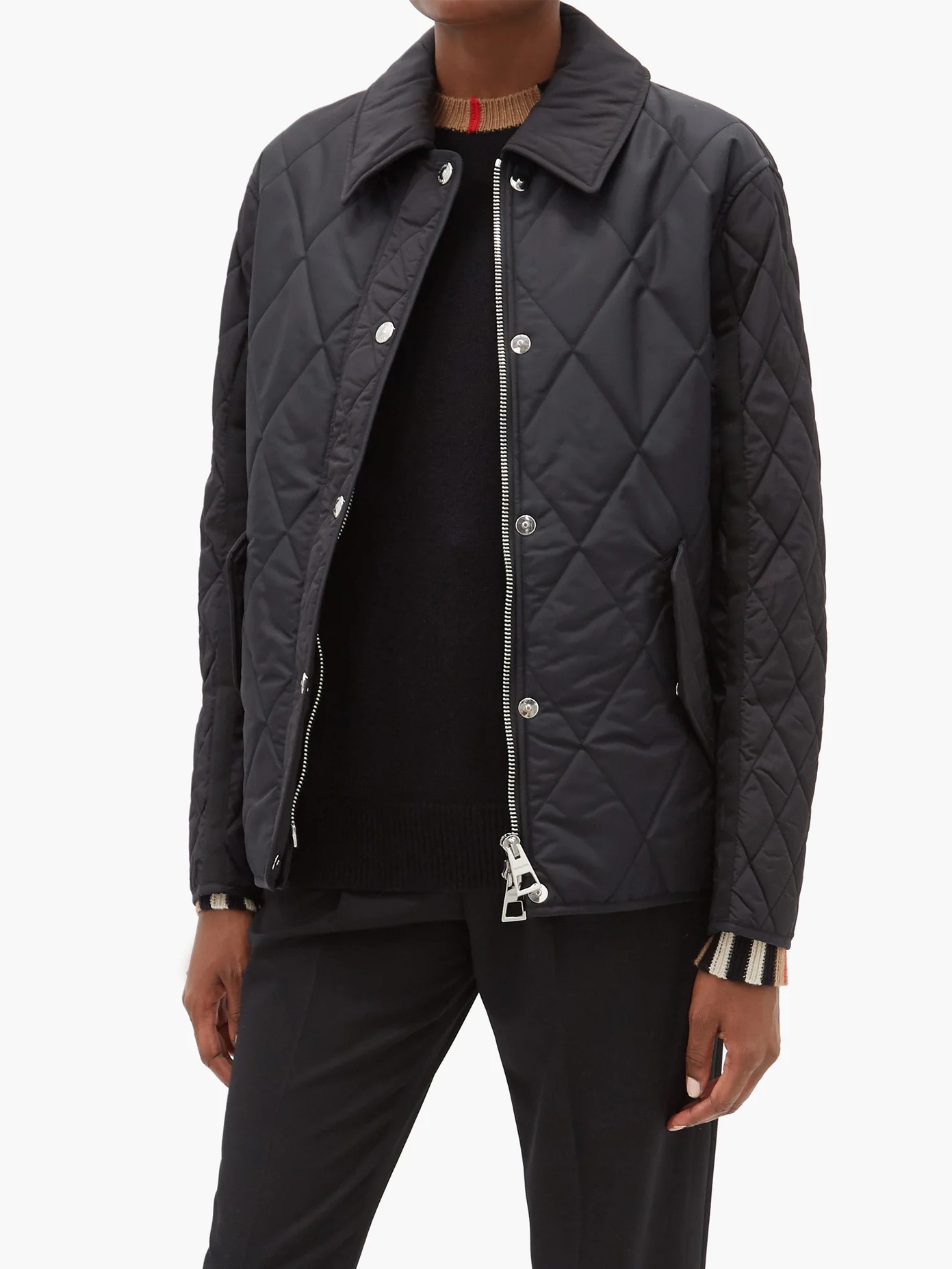 Lavenham diamond-quilted shell jacket - 6