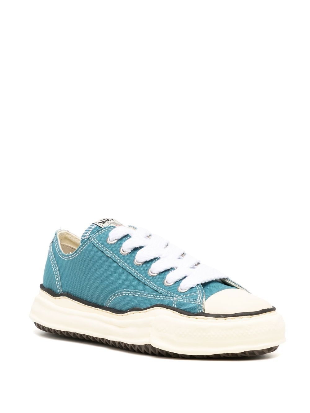 low-top canvas sneakers - 2