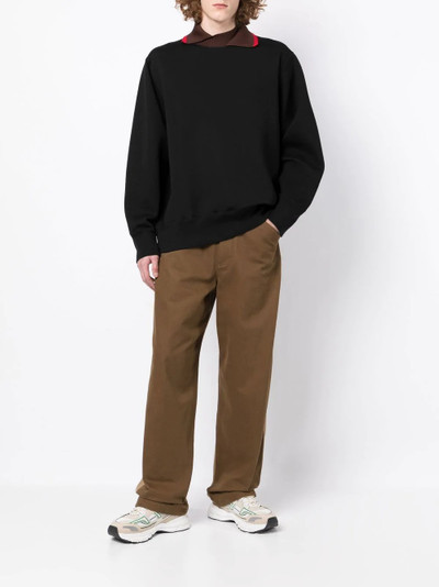 Kolor contrasting-collar detail sweatshirt outlook