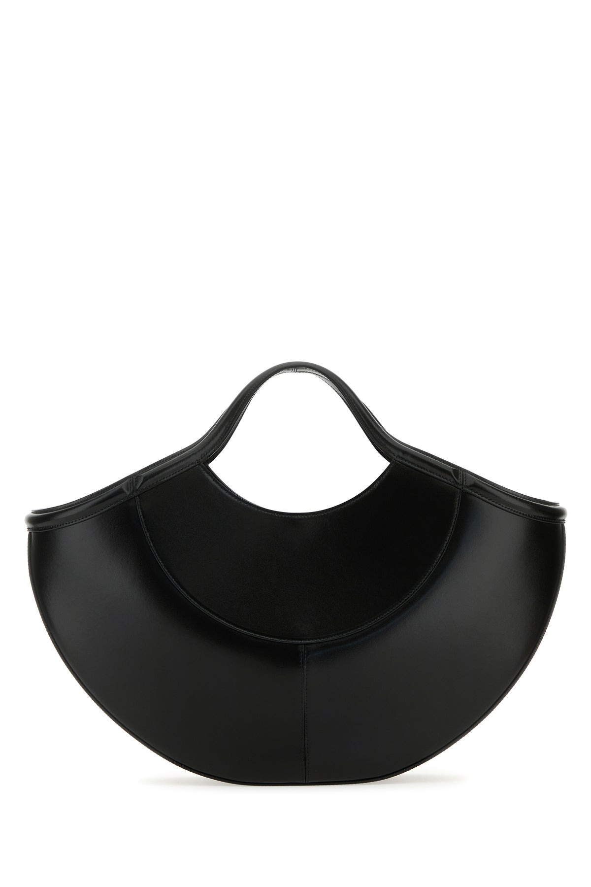 Black leather shopping bag - 3