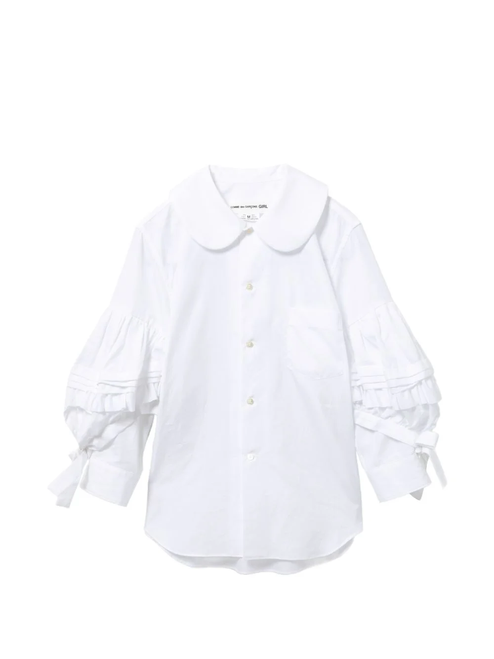 ruffled sleeve shirt - 1