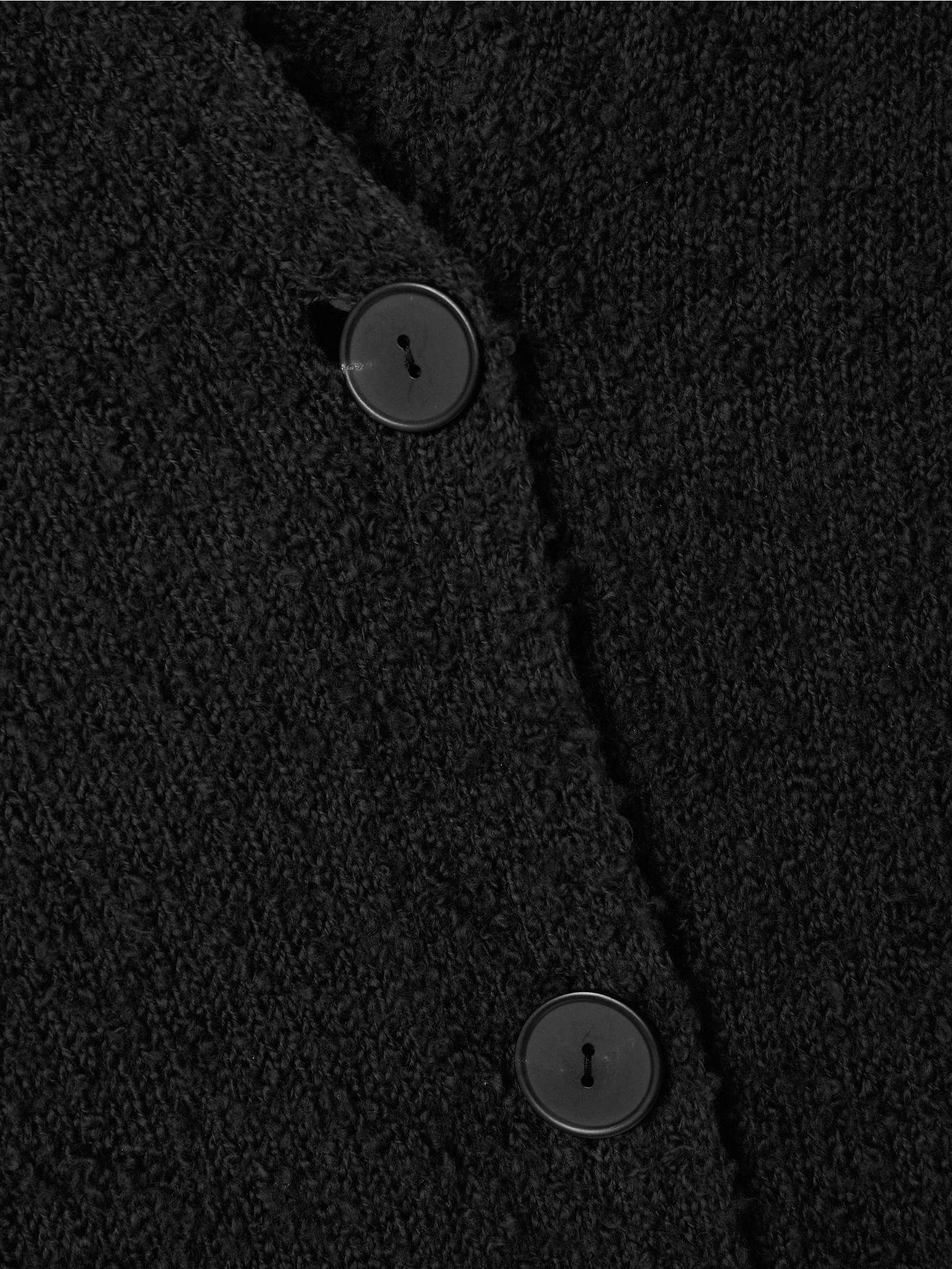 Krystal cotton-bouclé cardigan Charcoal - 5