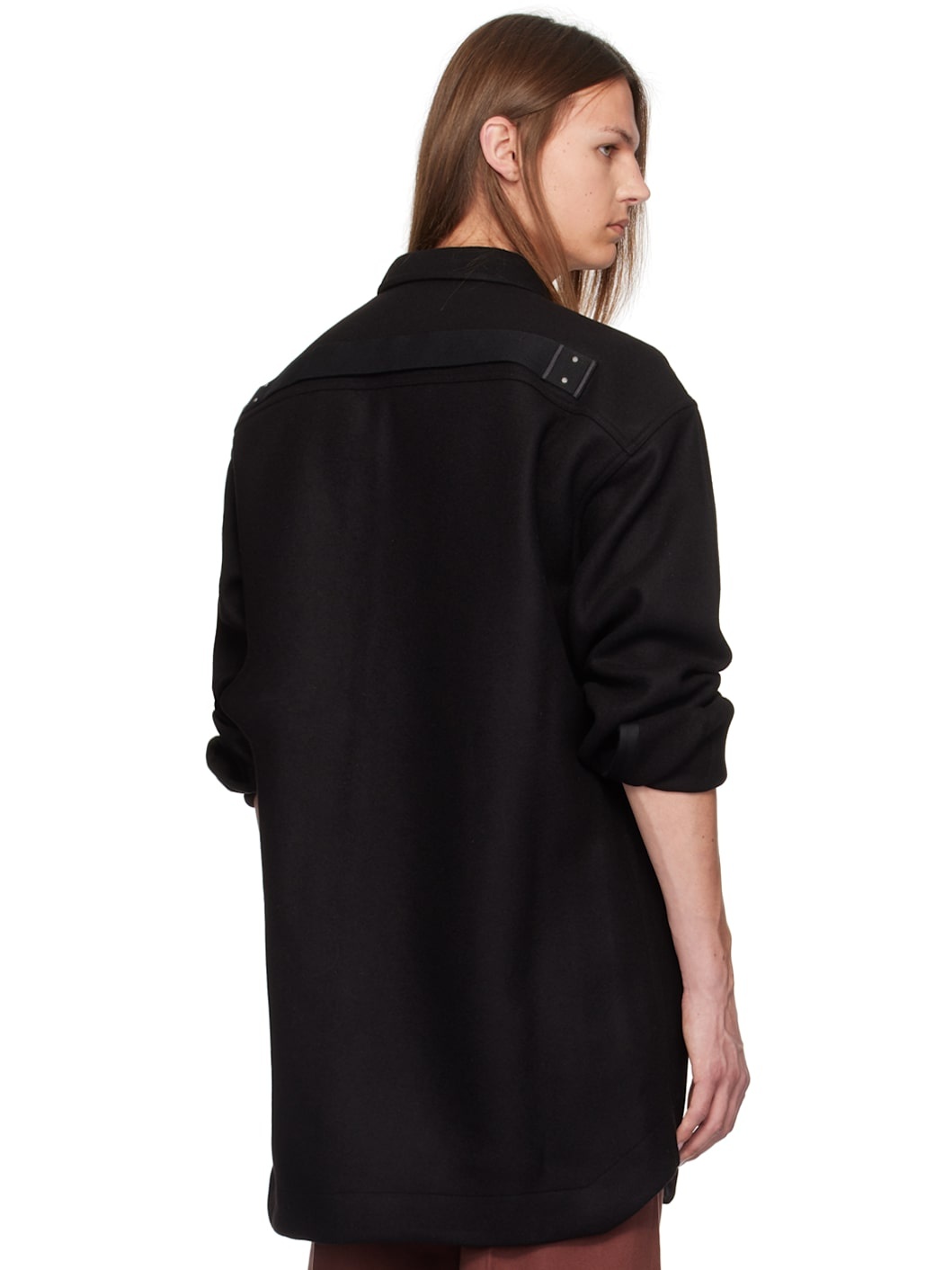 Black Porterville Melton Outer Shirt - 3