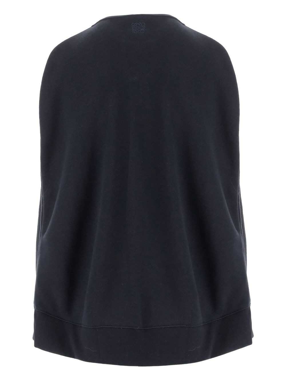 crewneck cape sweatshirt - 2