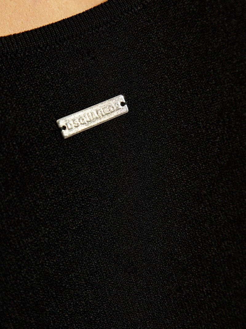 logo-plaque mini dress 5