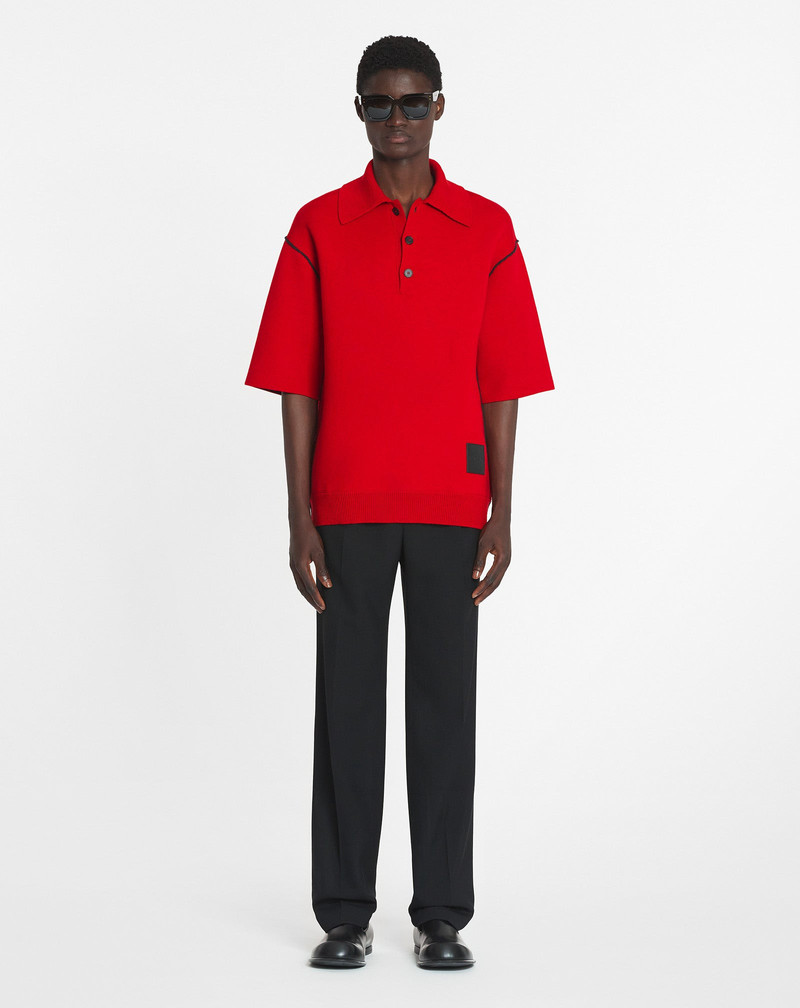 Lanvin OVERSIZED WOOL POLO SHIRT outlook
